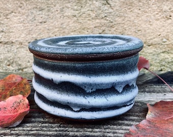 CERAMIC EGG POACHER #64. Handmade stoneware microwave dish for cooking eggs.