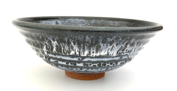 STONEWARE BOWL #5 ceramic serving fruit mixing centerpiece bowl