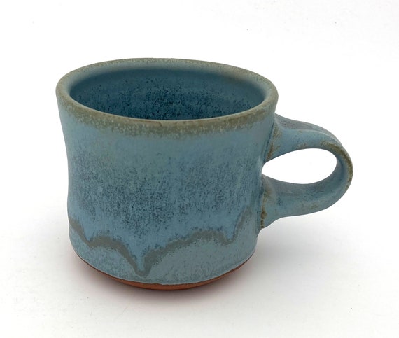 STONEWARE COFFEE MUG #27 ceramic pottery blue mugs clay handmade hand thrown safe glaze earthy cup tea coffee lover gifts for him dad her