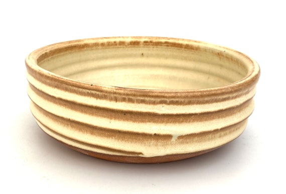 STONEWARE DOG BOWL
