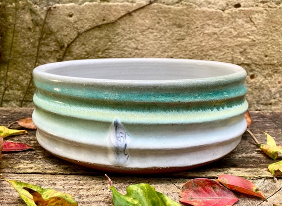 STONEWARE DOG BOWL
