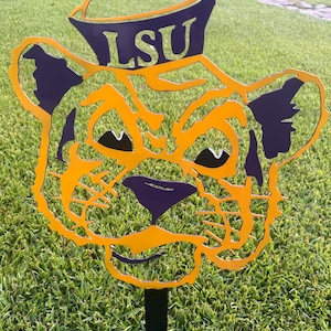 LSU Mike The Tiger Yard Sign
