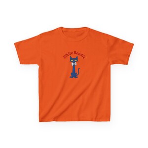 Cool Cat with White Bowtie Cat Kids Tee - Fun Cotton Shirt, Birthday Gift, Animal Lover Apparel,