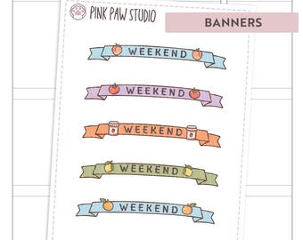Weekend banner summer market, Hobonichi, Kinbor, Erin Condren, Bullet journal.