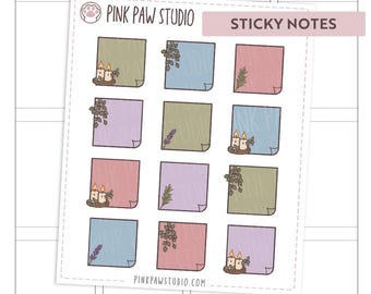 Practical Magic Sticky notes planner sticker sheet, Hobonichi cousin or weeks, Kinbor, Happy planner, Bullet journal.