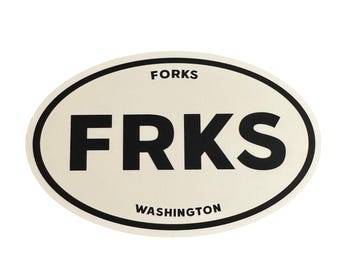 Forks Car Magnet | Weather Resistant Destination Sticker