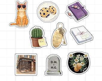 Dramione Stickers | The Auction, DMATMOOBIL, Remain Nameless, Secrets & Masks, Breath Mints Battle Scars, A Measure of a Man, Green Light