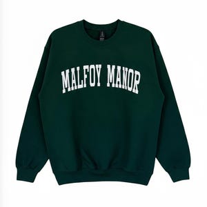 Malfoy Manor Collegiate (Arch) Sweatshirt | Dramione, Draco Malfoy, Hermione Granger image 1