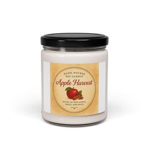 Apple Harvest Scented Soy Candle, Fall Decor, Cozy Home Fragrance, Gift for Her, Autumn Candles, Relaxation