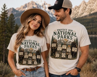 Protect Our National Parks T-shirt | Forest Bears Signs Conservation Tee