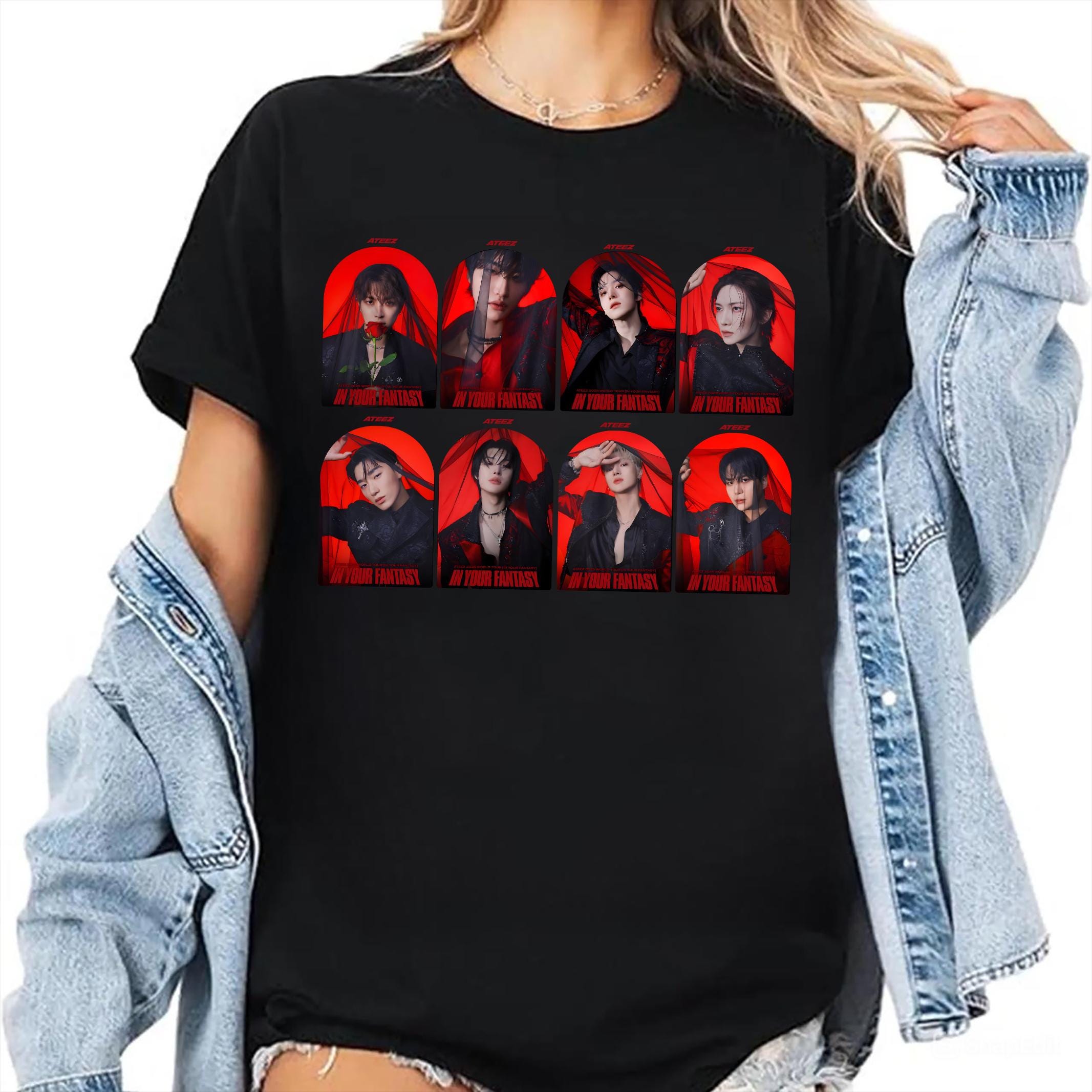 Retro Ateez World Tour 2025 Shirt, Ateez 2025 World Tour in Your Fantasy, ATEEZ Golden Hour Part 3 Shirt, Ateez Lemon Drop, In Your Fantasy