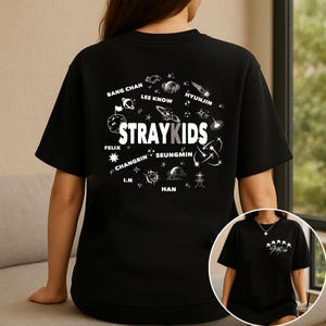 Retro Stray Kids Kpop Sweatshirt, Stray Kids Members Shirt, Stray Kids Merch, Stray Kids Domiate World Tour 2025 in US Shirt, Stray Kids Skz