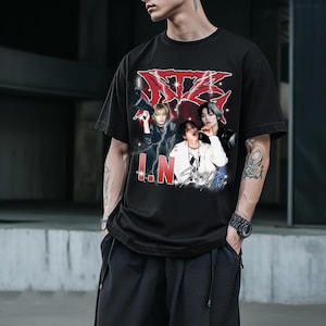Vintage Stray Kids IN Shirt,  Stray Kids Domiate World Tour 2025 in US Shirt, Stray Kids Kpop Shirt, Stray Kids Members Group Shirt