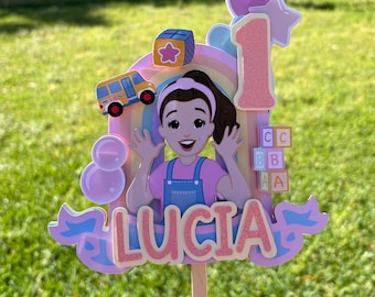 Ms. Rachel Birthday Cake Topper  l Custom Name & Age  | cupcake toppers