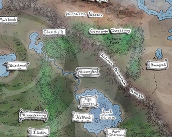 Custom Fantasy Map Art for your Books and Games