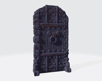 Mimic monster door reversable secret: 3D Print STL digital File