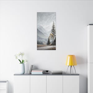 Serene Landscape Canvas Art, Nature Decor, Wall Art, Home Decor, Gift for Nature Lovers, Living Room Aesthetic