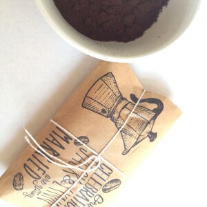 Adorable Bridal Shower Favors. Custom Party Favors. Freshly roasted coffee-Grounds for celebration. Set of 30. image 3