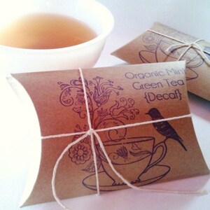 Tea Wedding Gifts Bridal Shower Favors tea party favors Set of 20 w Custom Stamp.