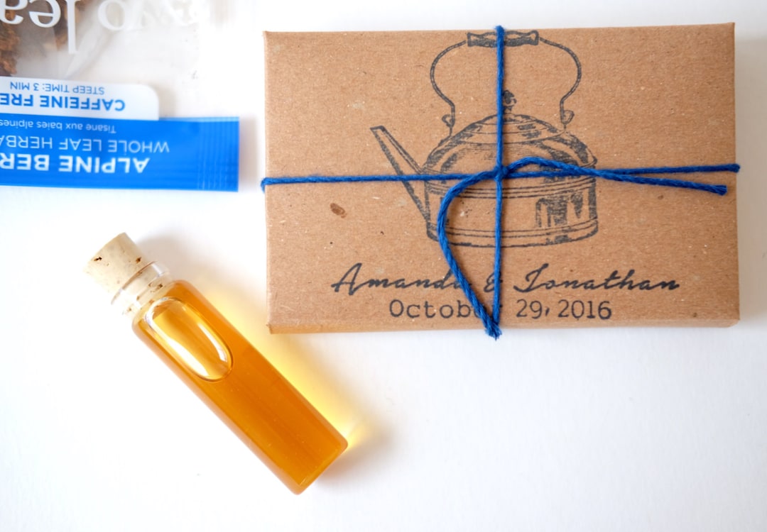Tea Party Favors. Organic Tea and Honey Packaged in an Eco-friendly ...