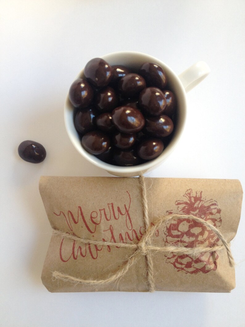 Chocolate Covered Espresso Bean Favors. Stocking Stuffer. Set Etsy