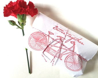 Tandem Bike Wedding // Freshly Roasted Coffee Favors. Rustic Wedding Favors. Set of 20. Ready to ship.