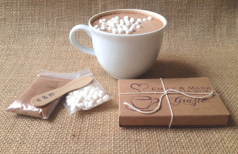 Unique Hot Chocolate Wedding Favors. Homemade Hot Cocoa Etsy