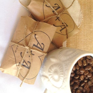 Coffee Wedding Favors. Set of 50 customized favors. image 2