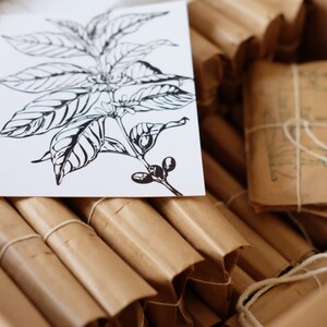 Coffee Wedding Favors. Rustic Winter Wedding Favors.  Set of 50. Bridal shower, holiday office gift.