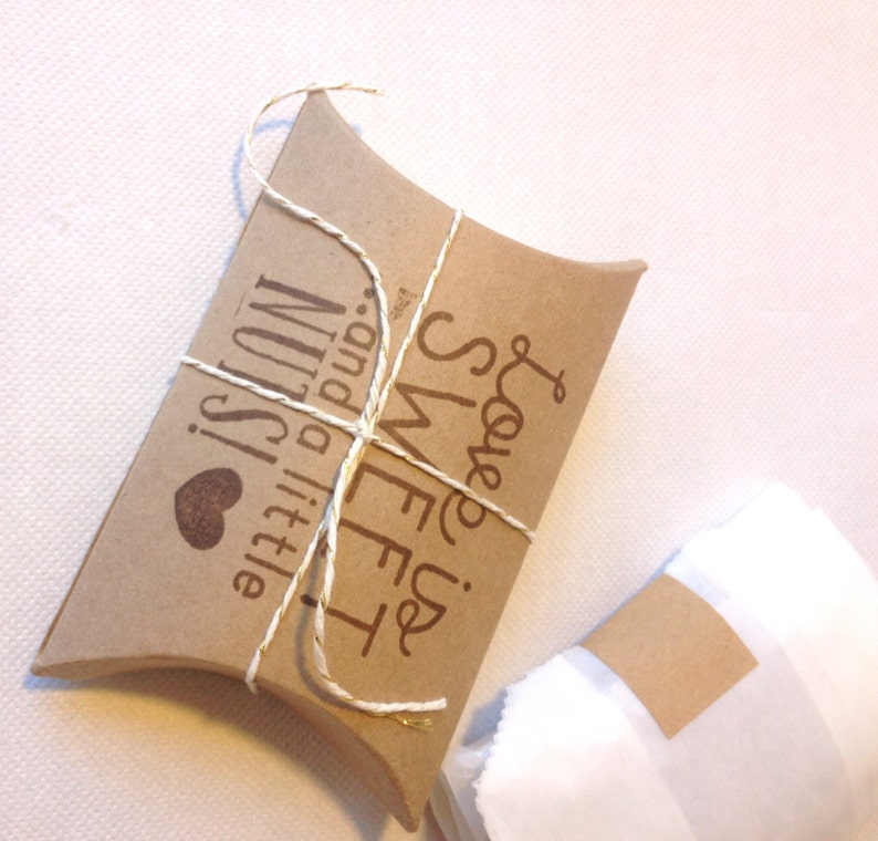 Cute Bridal Shower Favors..love is Sweet and a Little NUTS. Etsy