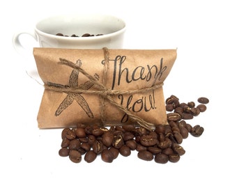 Ready to Ship // Nautical Wedding Favors. Unique Coffee Favors. Summer Beach Weddings.  Destination Weddings. Set of 25.