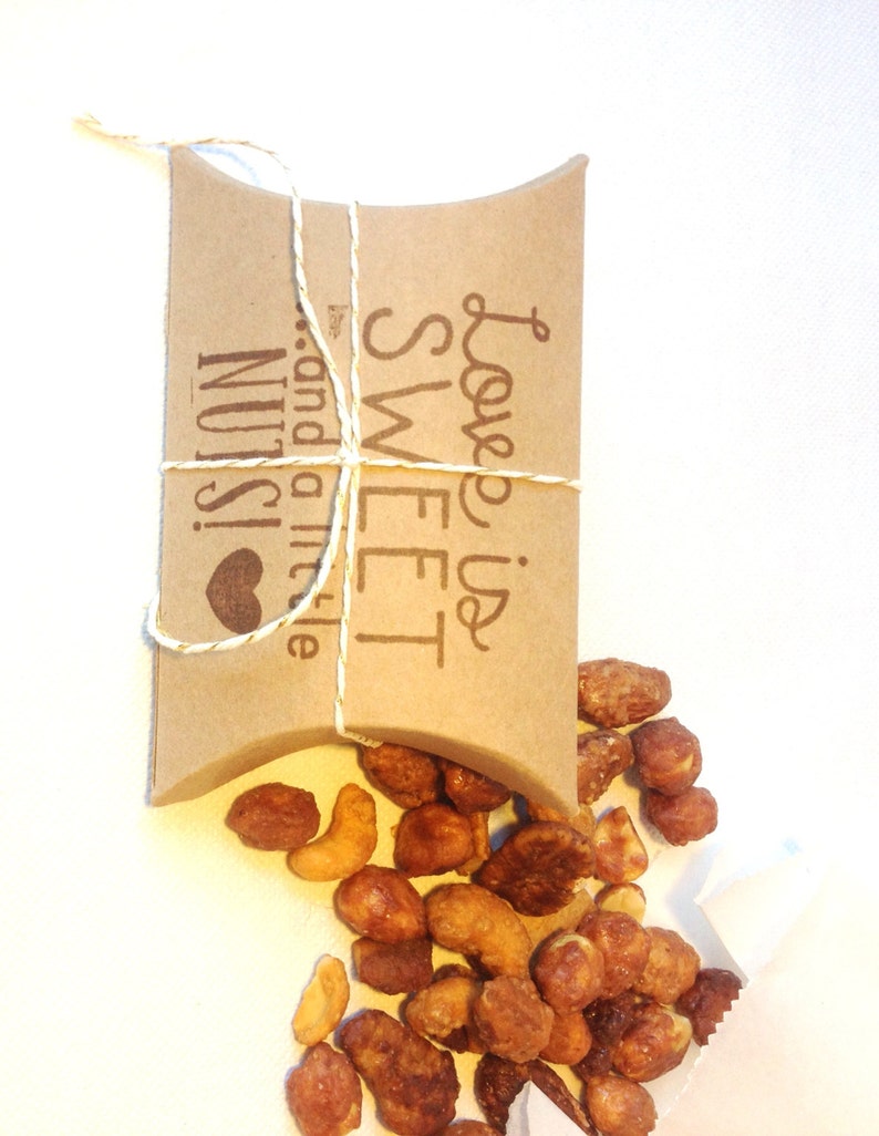 Cute Bridal Shower Favors..love is Sweet and a Little NUTS. Etsy