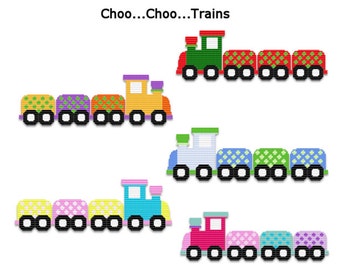 Plastic Canvas Choo...Choo...Trains Wall Hangings  PDF FORMAT Instant Download
