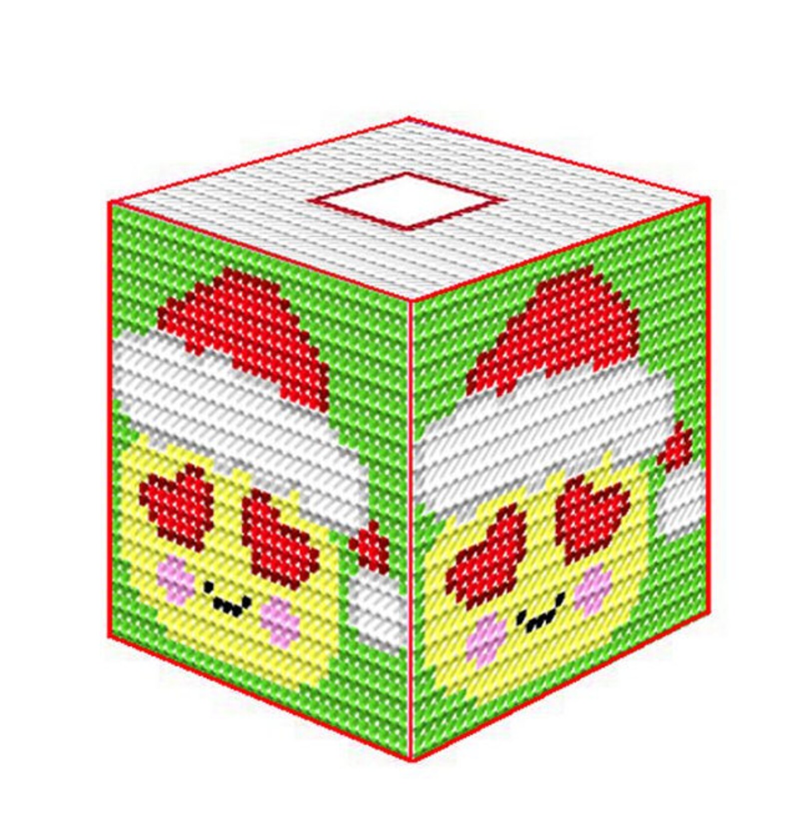 Plastic Canvas Holiday Expressions 1 Tissue Box Cover Plastic Canvas Holiday Expressions 1 Tissue Box Cover