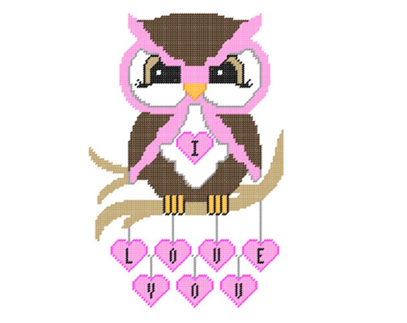 I Love You and I Love Christmas Plastic Canvas Wall Hangings Etsy