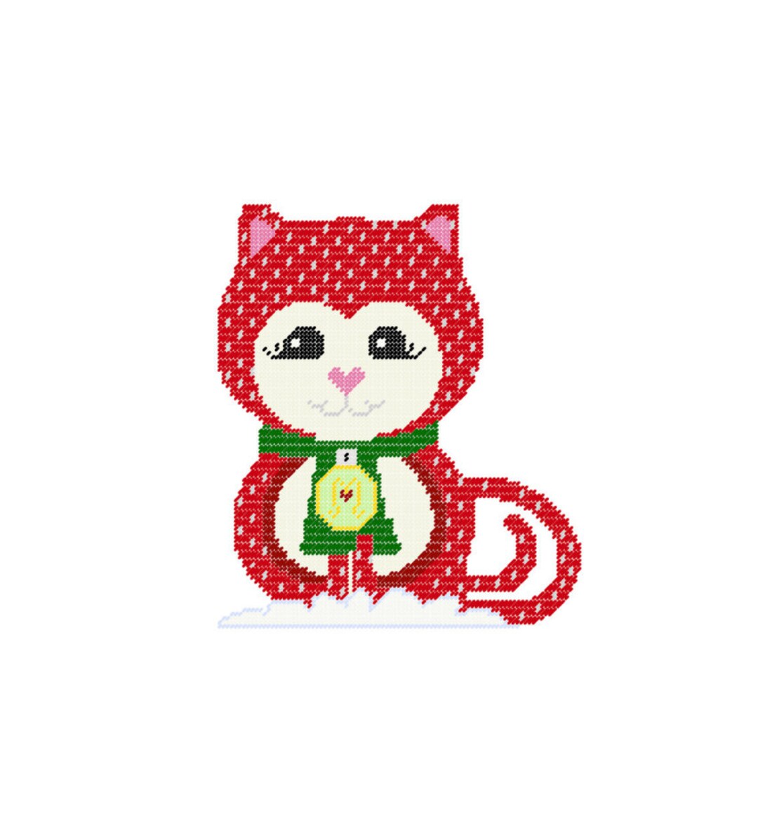 Plastic Canvas Mary Cat Wall Hanging PDF Format Instant Download Etsy