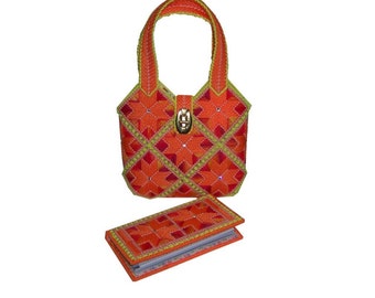 Plastic canvas Tangerine Dream Handbag SET  PDF FORMAT Instant Download