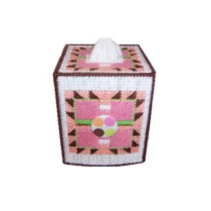 Plastic canvas Four Points Boutique Tissue Box Cover PDF FORMAT Instant Download