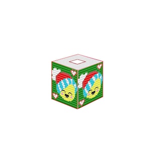 Plastic Canvas Holiday Expressions #3 Tissue Box Cover Instant Download  PDF