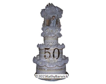 Plastic Canvas Wedding or Anniversary Cake Pattern Instant Download... Does not come in the mail!!!