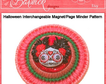 Halloween Interchangeable Page Minder/Magnet Plastic Canvas Pattern only