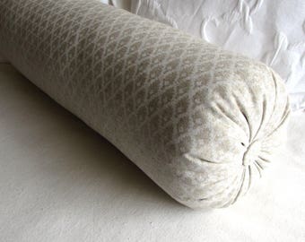 CALAIS Chalk tone on tone decorative Bolster Pillow 6x14 6x16 6x18 6x20 6x22
