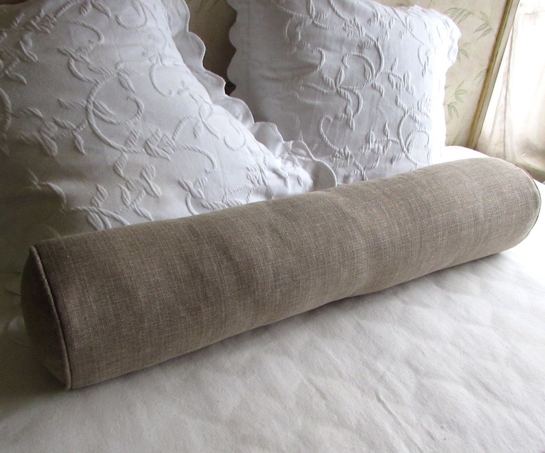 8x36 BOLSTER pillow sand beige includes insert Etsy