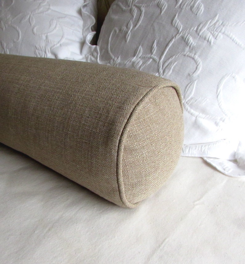 8x36 BOLSTER pillow sand beige includes insert Etsy