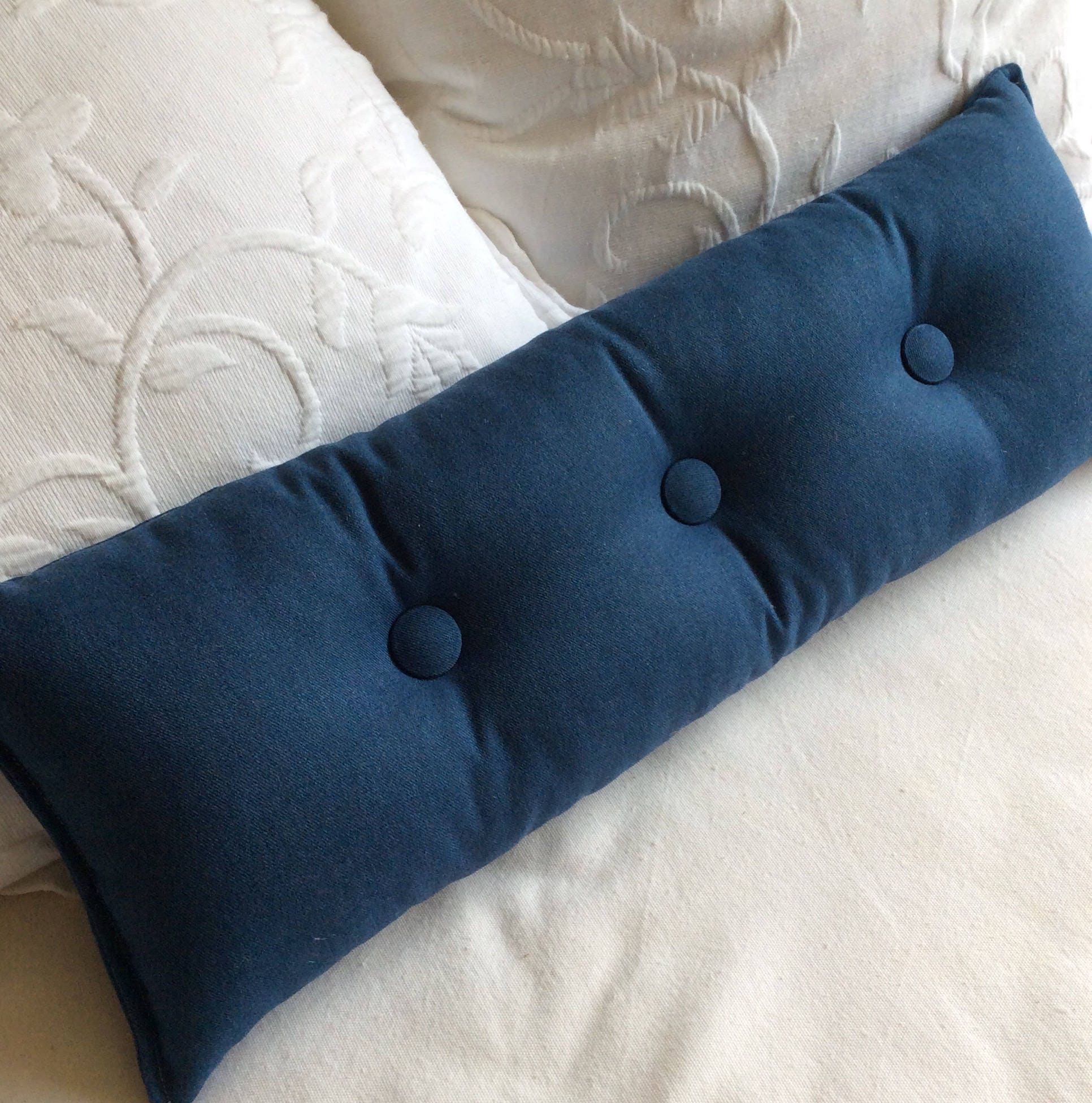 Denim Blue 9x25 Bolster/lumbar pillow available in many of our Etsy