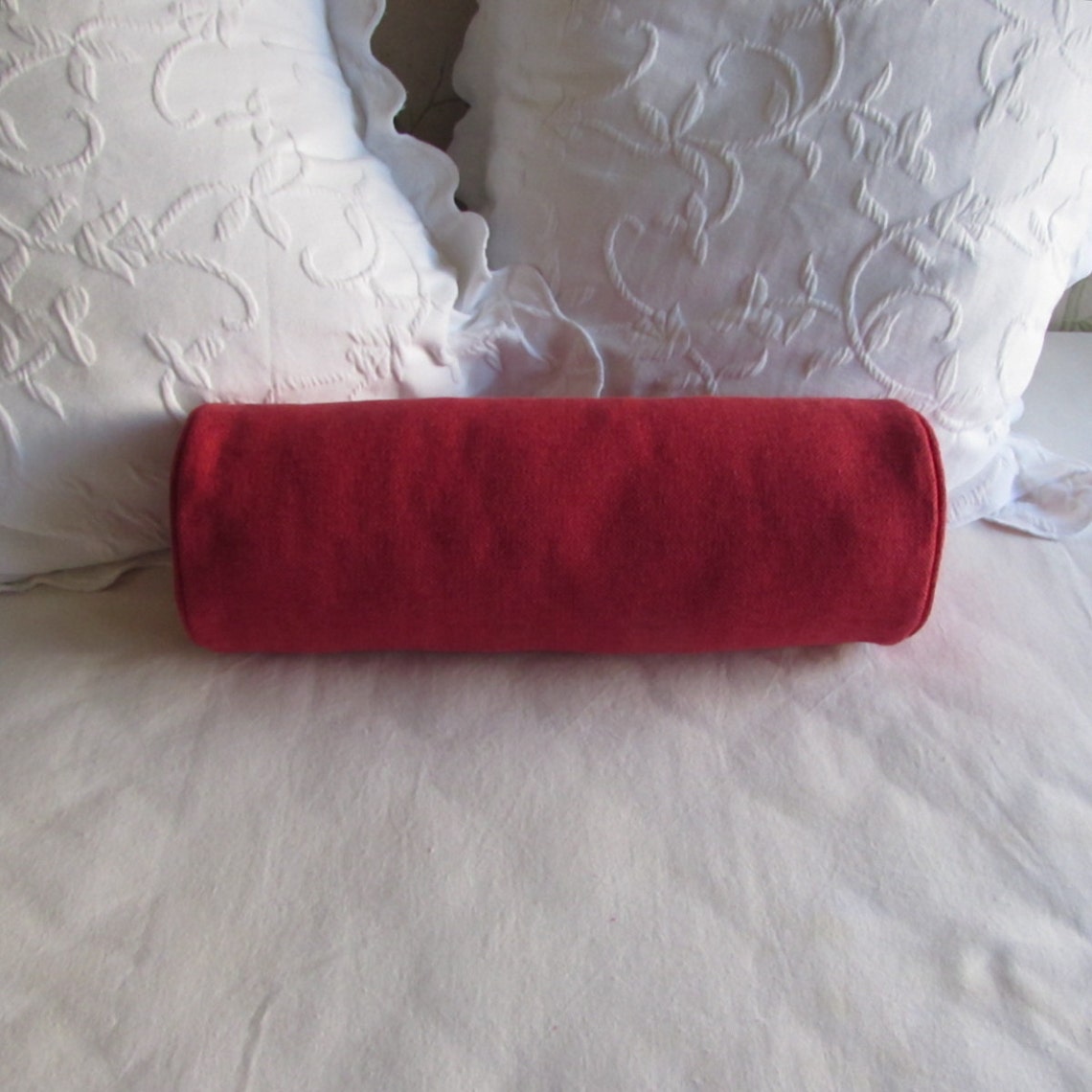 7x20 RED Bolster Pillow Includes Insert Etsy