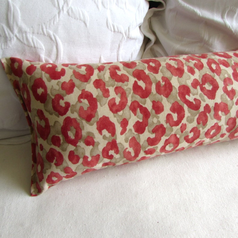 leopard bolster pillow