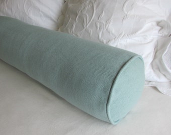 7x20  AQUA  bolster pillow includes insert great for daybed