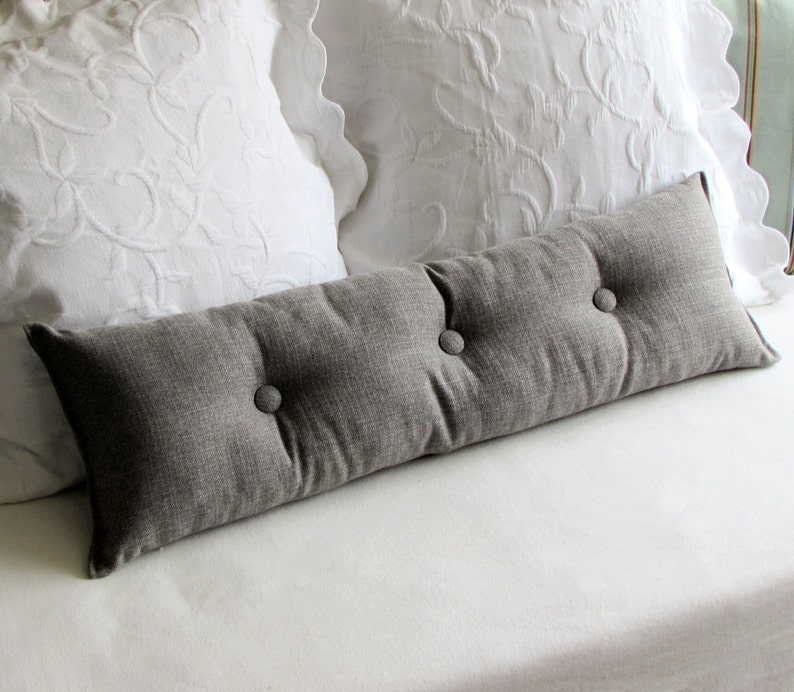 MEDINA GRAY 9x25 Bolster/lumbar Pillow Available in Many of Etsy