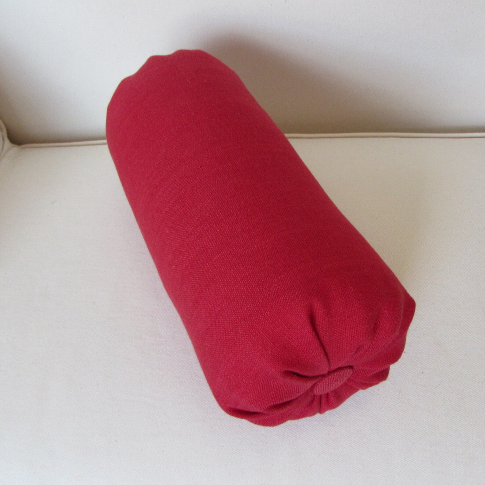 LIPSTICK RED Linen Bolster Pillow 6x14 6x16 6x18 6x20 6x22 Etsy
